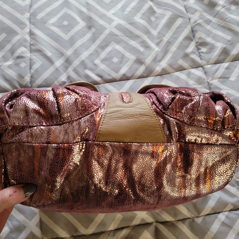 🔥SALE🔥MALINI MURJANI |SHOULDER  SPARKLY LEATHER HOBO BAG - Picture 8 of 16
